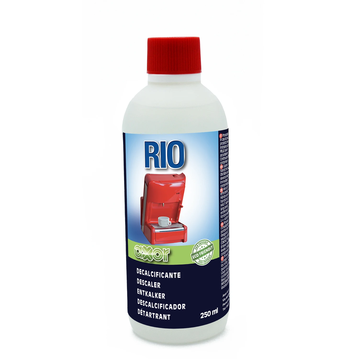 Eco Suitable High Performing Liquid Descaler RIO For Domestic Coffee Machines Kettles Humidifiers 250 Ml Natural Made In Italy
