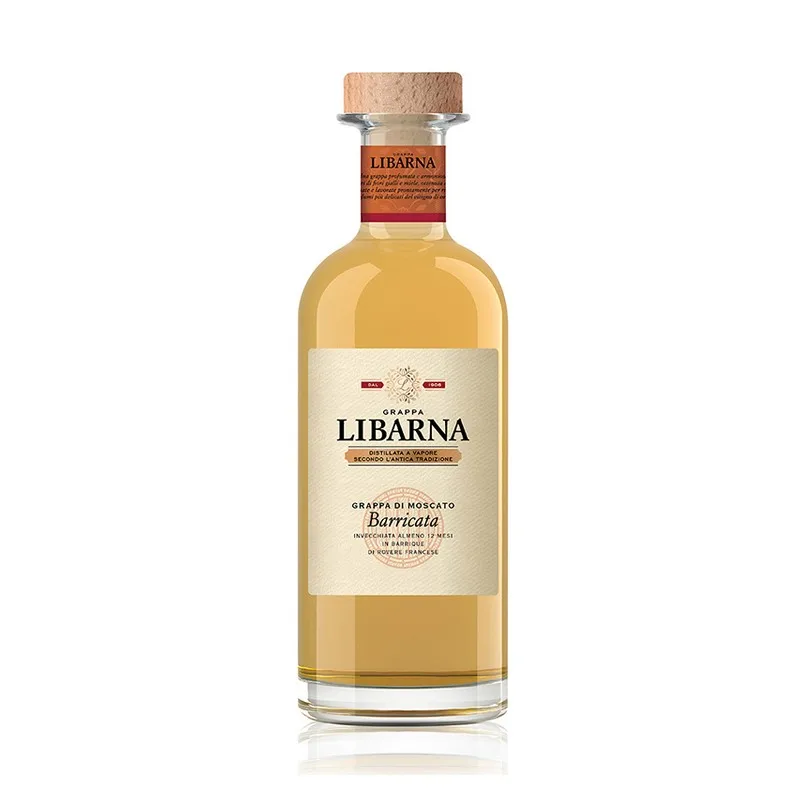 Линия высшего качества Сделано в Италии флакон GRAPPA Libarna Москато 6 x 0 70 мл готов для