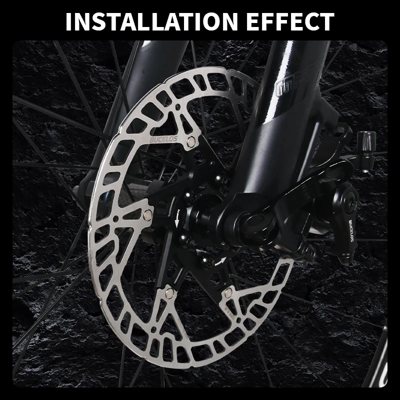 BUCKLOS 160mm Rotor 6 Bolts MTB Brake Disc Heat Dissipation 160 Mm Bicycle Hydraulic Disk Brake MTB Bike Disc Rotor Brake Part