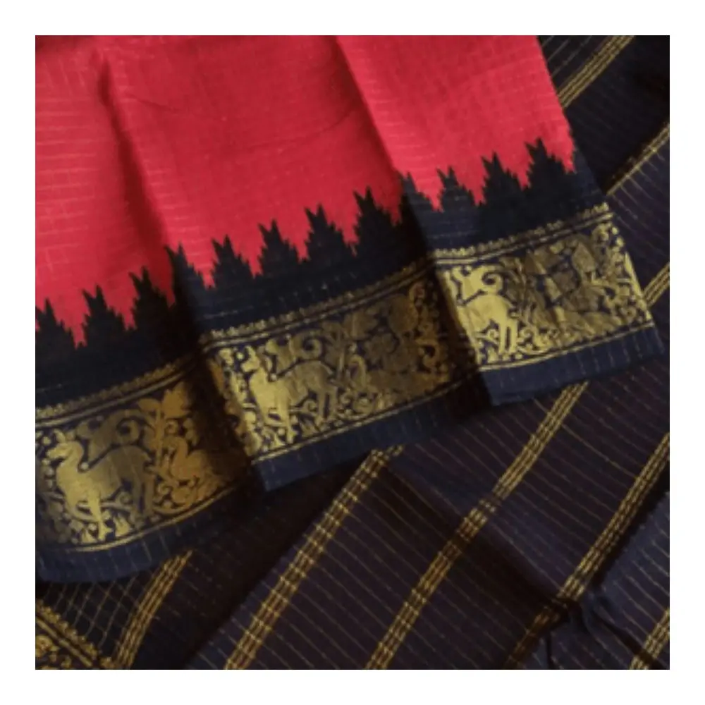 sungudi cotton sarees fabulous zari border with plain saree with pure cotton from Indian Manufacturer at affordable price