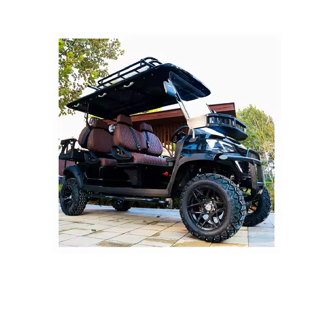 Brand new 72V 7.5KW AC Motor Hunting Electric Golf Carts Car Buggies With DOT Lithium Battery For sale