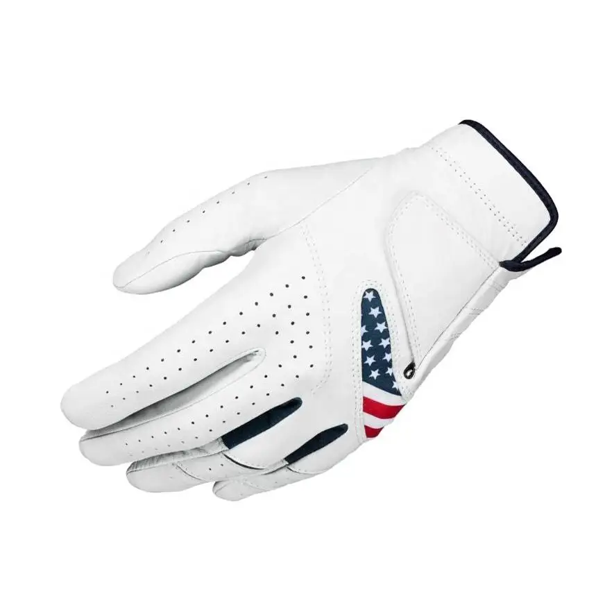 Factory Price Leather Golf Gloves Cabretta Great Quality Customized Logo Suitable Cabretta Leather Golf Gloves