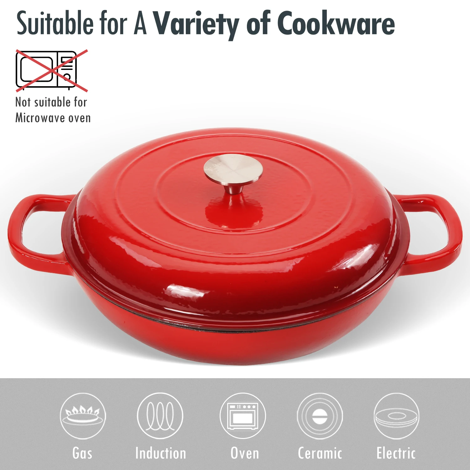 Горячая Распродажа низкий минимальный заказ антипригарная чугунная посуда кастрюля эмалированная Голландская