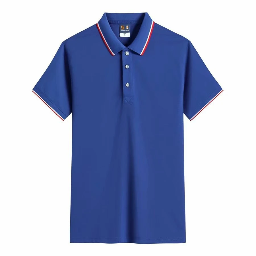 Breathable 2024 New Custom Logo Men Polo Shirt Brand High Quality Short Sleeve Golf Casual  Shirt For Men