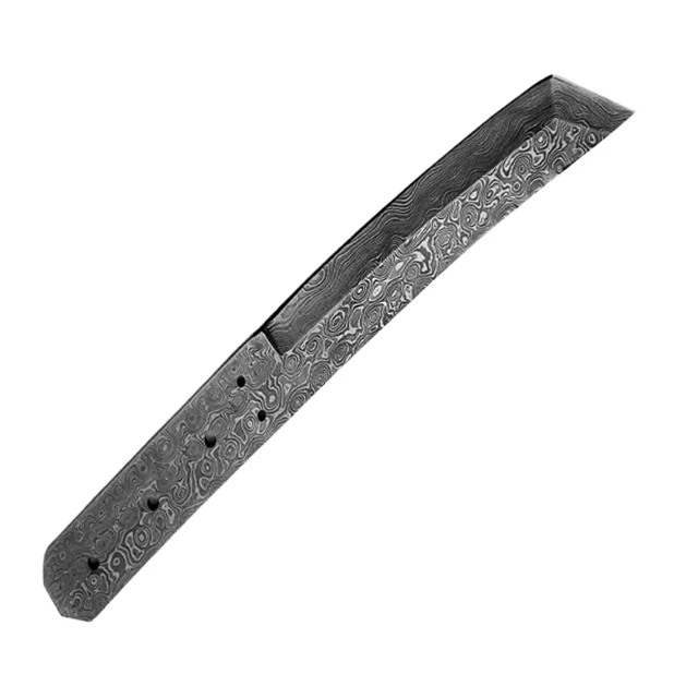 Custom Handmade Damascus Steel Professional Knife Hand Forged  Blank Blade Full Tang  With Cover