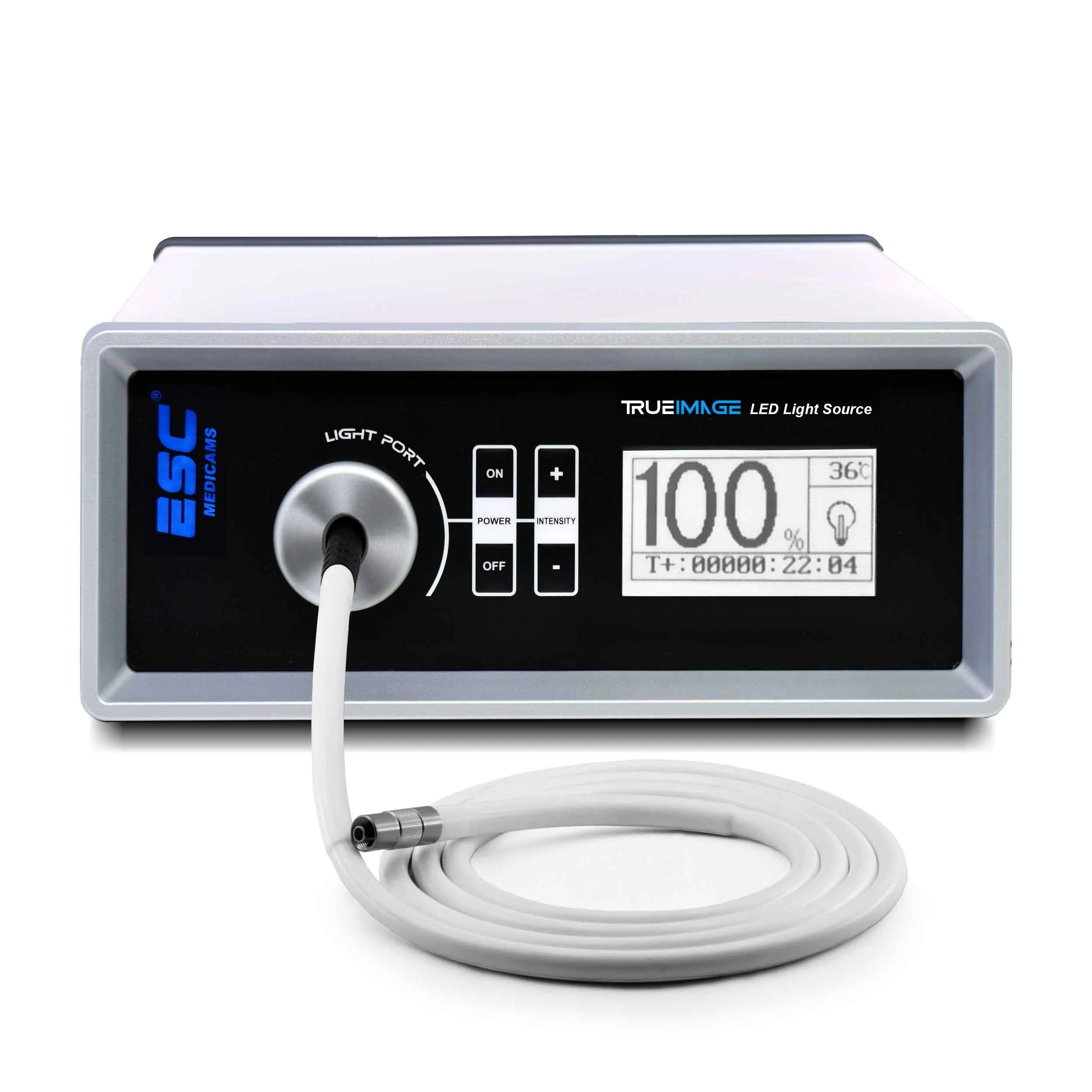 Endoscope Medical Portable Cold LED Light Source 120W for Endoscopy Laparoscopy with Storz-type Fiber Optic Cable