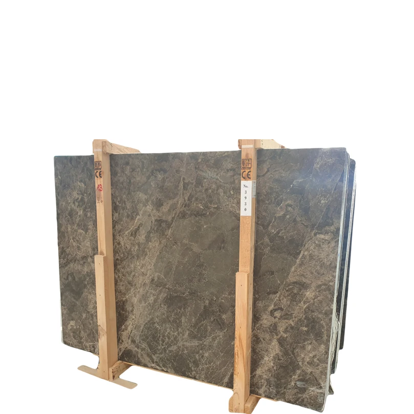 2024 Premium Quality Luxury Marble Dark Emperador with Exotic Natural Finish 2cm Thick Polished Slab Made in Turkey-CEM-SLB-39