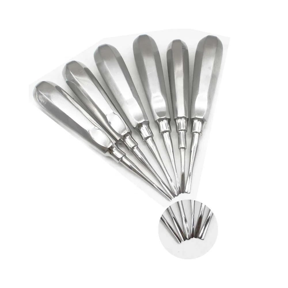 Dentist Tools Surgical Instrument Tooth extraction Tool Stainless Steel Straight Curved teeth Elevator Dental Lab Dentistry