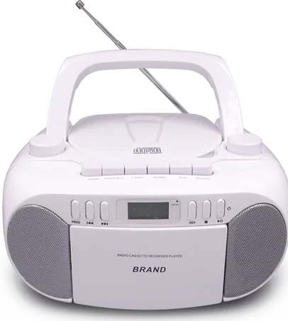 Portable CD Boombox Player with AM/FM/Cassette Radio