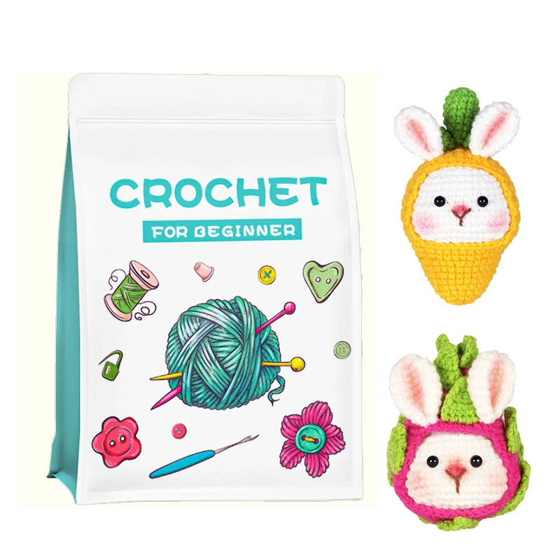 Crochet For Knitting Kit Crochet Kit With Yarn Accessories With Bag Rabbit Crochet Kit