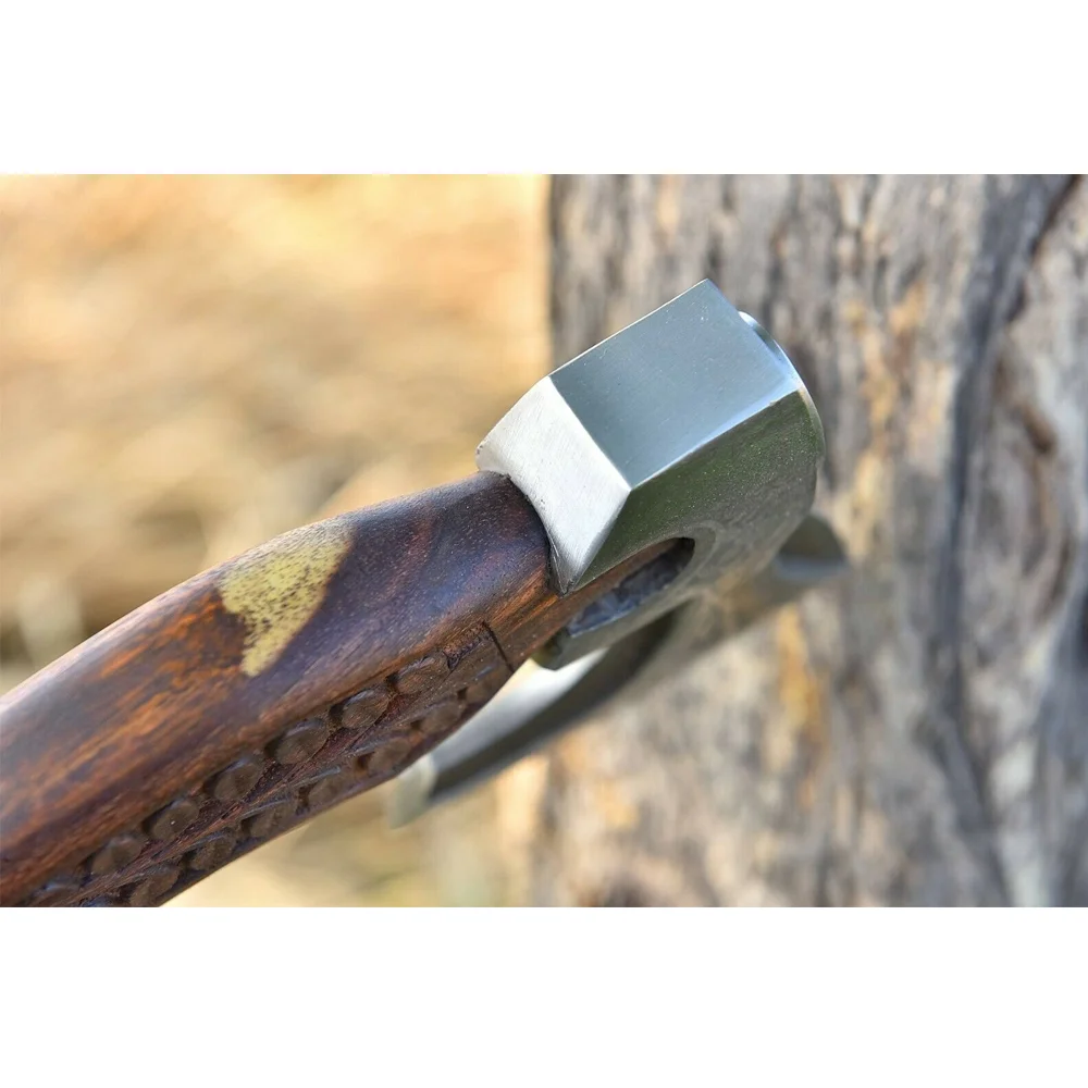 Beautiful Damascus Steel Axe with Rose Wood handle | Premium Quality Handmade Damascus Steel axe | High Quality Damascus Steel