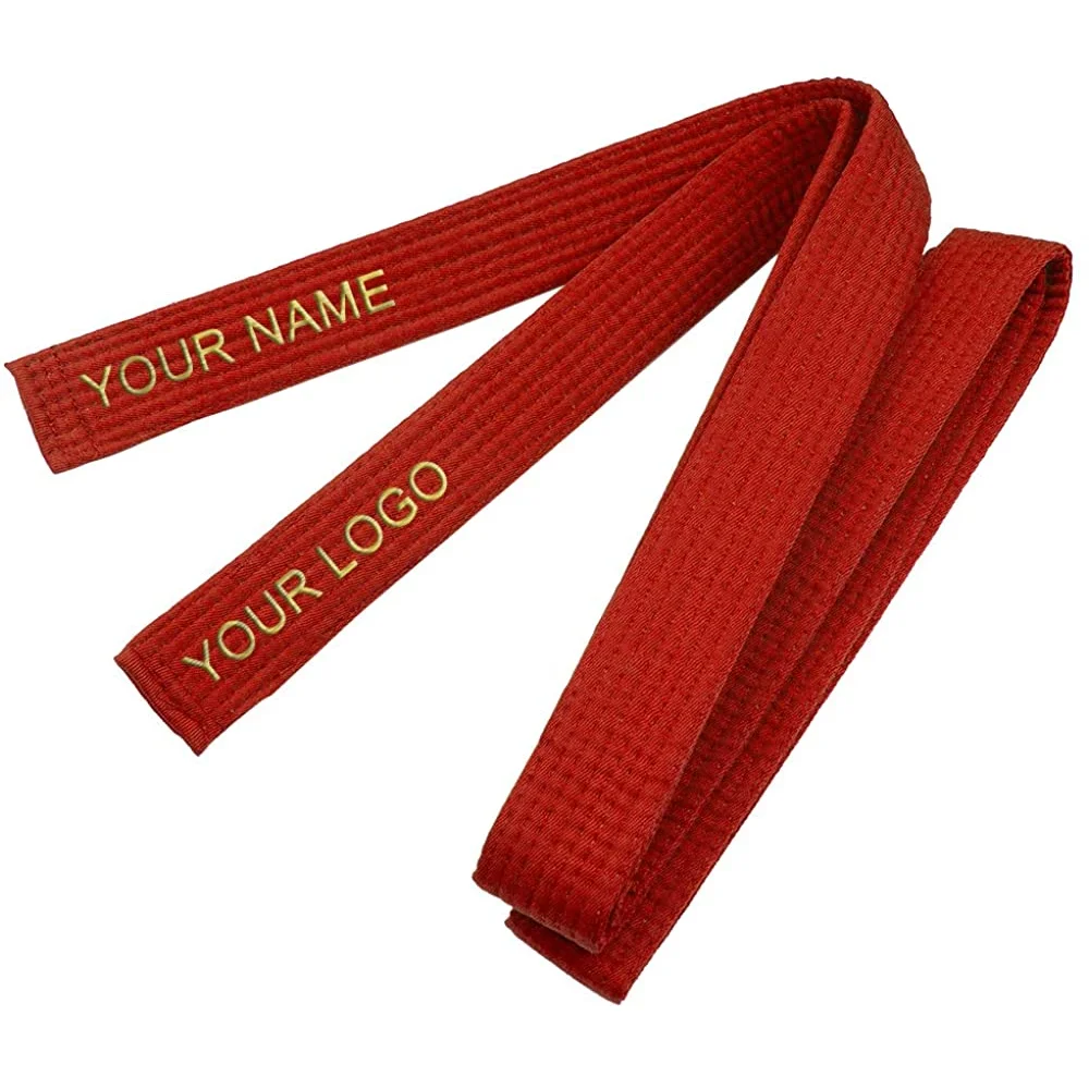 Hot Selling Taekwondo Karate Martial Arts Belt Sale Superior Quality Multicolor 160 - 360cm Durable Polyester Cotton