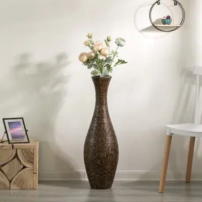 Large In size Floor Style Flower Vase For Home Events Celebration Deco Home Decorative Brass Flower Vase New Bohemian Flower Pot