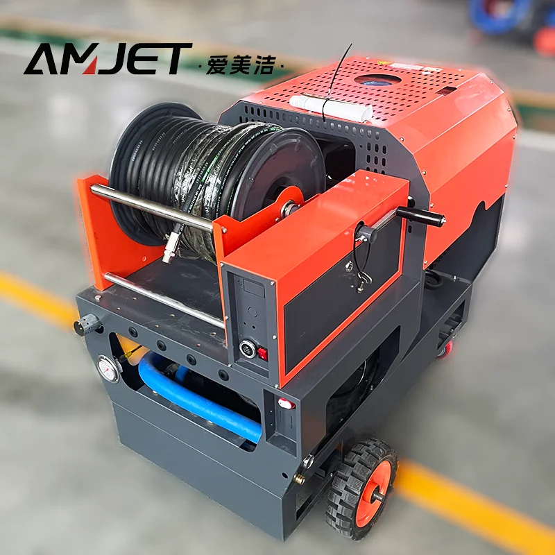 High Pressure Sewer Jetting Machine for Municipal and Industrial Sewer Cleaning, High Pressure Water Jet Drain Cleaner