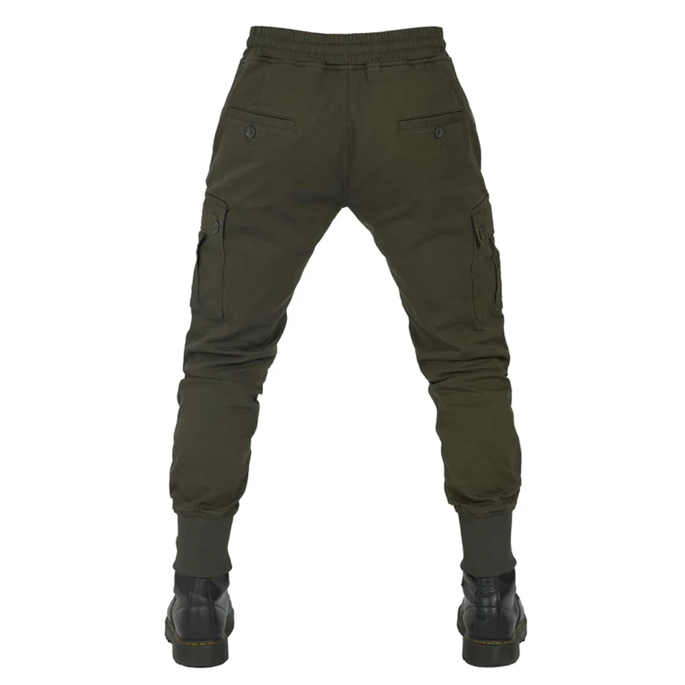 OEM Design Aramid Fiber Reinforced Abrasion Resistant Liner Classic Jogger Impact Protectors Side Pockets Kevlar Cargo Pants