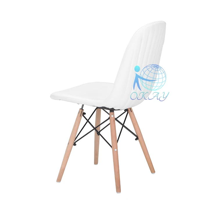 Garden Chairs Functional Furniture Dinner Chairs with High Backrest Wooden Legs Wholesale Chairs