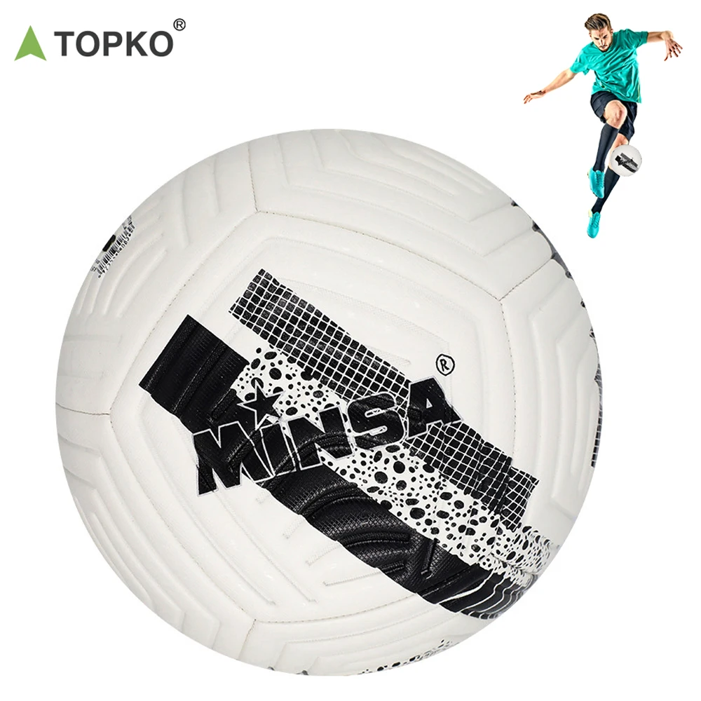 TOPKO High Quality PU Soccer Ball Football Match Training Size 5 Balls Children Training  Football Balls Sports Equipment