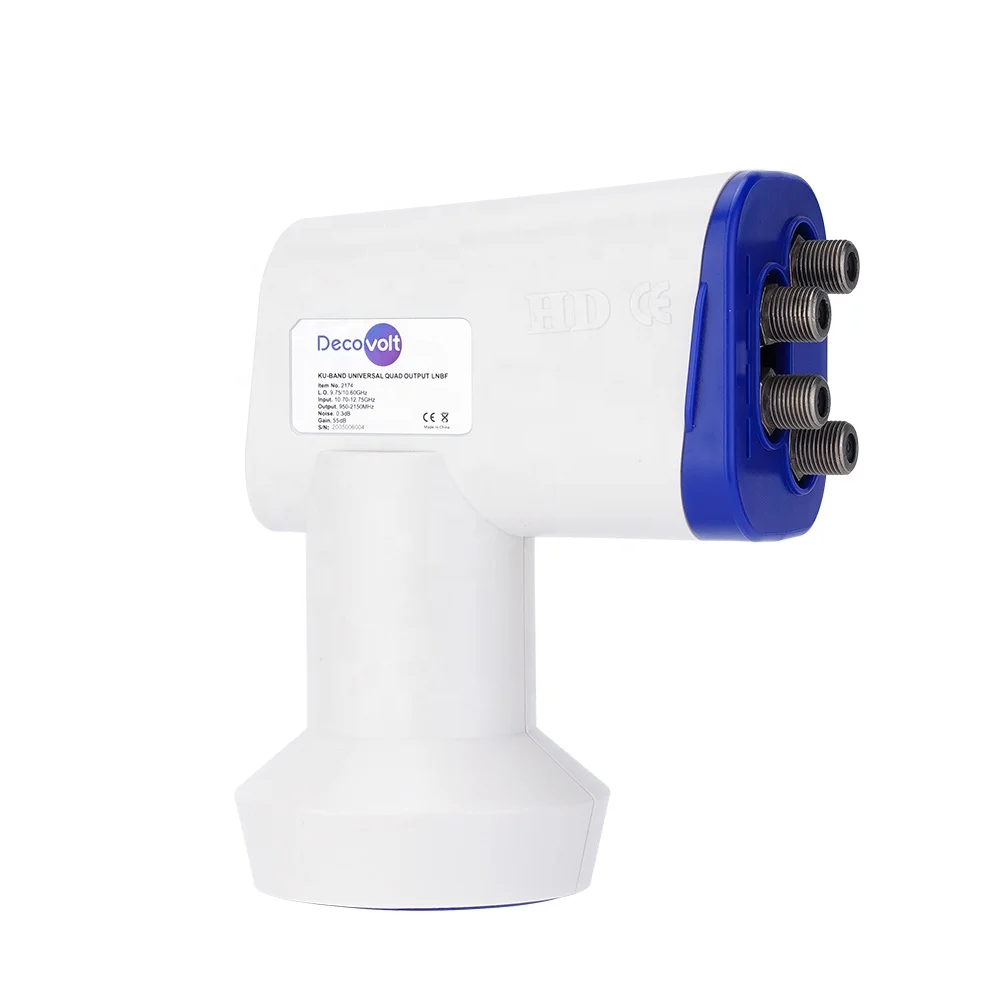 Decovolt Factory price supply  Ku Band Twin LNB KL-412RT universal  LNB 0 .5dB