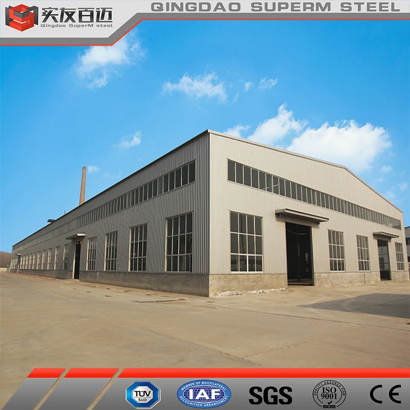 Hot Sale Prefabricated Steel Structure Workshop Building Pre-Built Metal Frame Industrial Storage Shed Kits