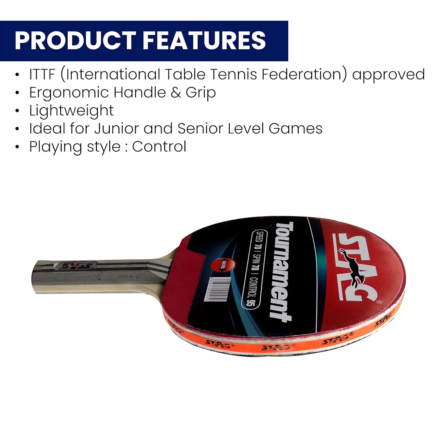 OEM Manufactured STAGGLOBAL Tournament Table Tennis Racket High Performance Sports Equipment