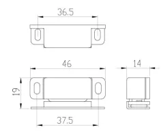 Магнитный дверной замок шкафа и защелка из цинкового сплава держатель стопора для