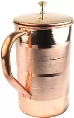 Pure & Natural Hammered Copper Vessel Hot Selling Handmade Best Quality Ayurveda Copper Pitcher At Affordable Price