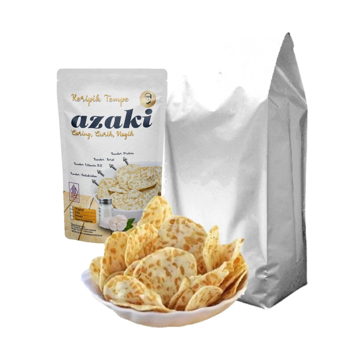 Flavor Tempeh Chips Sago Soybean With Flavor  From Indonesia With Top Quality Soybean
