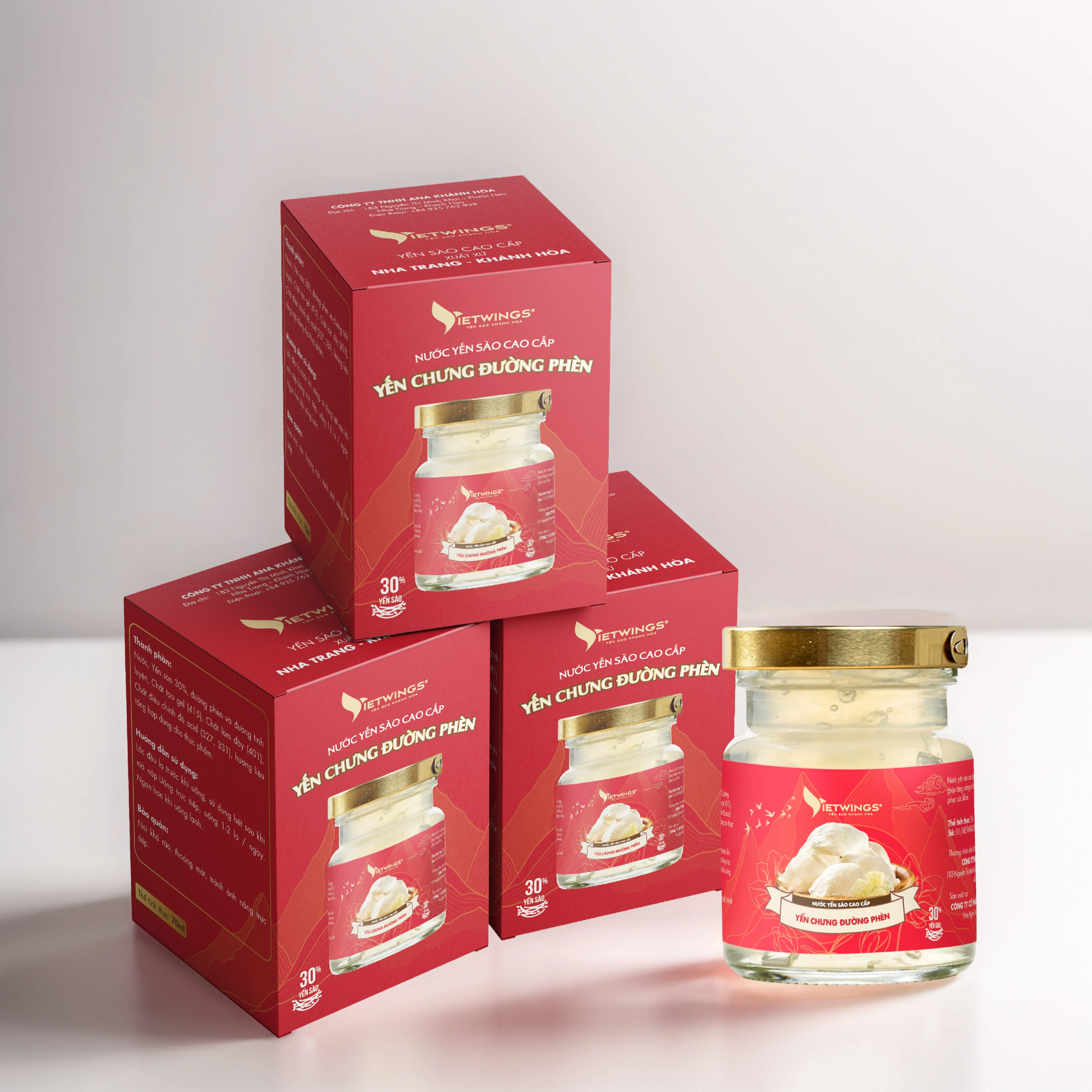 Premium Bird Nest Drinks From Vietnam 70ml No Preservatives Nutritonal Supplements Food Beverages HACCP ISO Certification