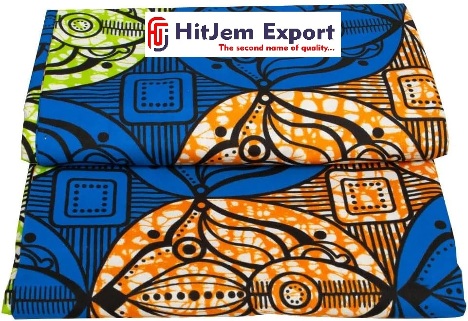 Stylish Elegant Soft Texture Plain 100% Cotton Fabric African Wax Print Fashion & Home Decor