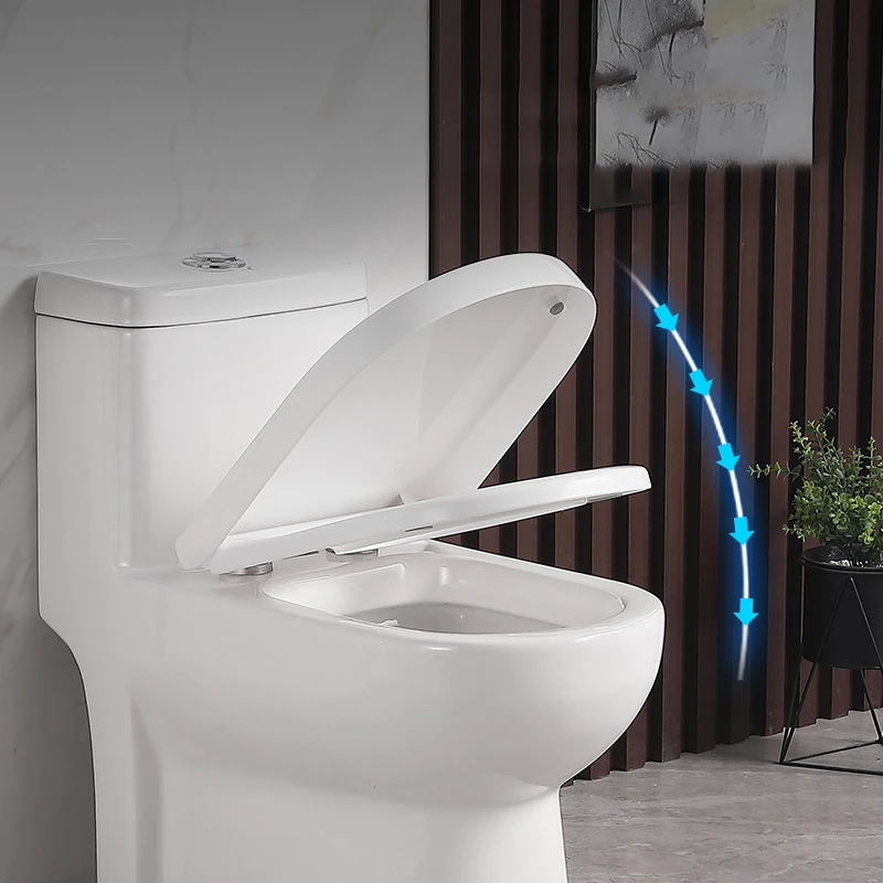 Inodoros Modern Square Toilet Ceramic Siphonic One Piece Toilet Trap Water Closet For Bathroom