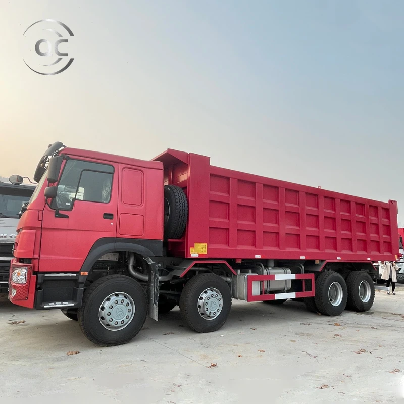 Китайско грузовик 12 Wheeler RHD LHD 50 тонн Подержанный 8x4 б/у Китай тяжелый автомобиль Howo
