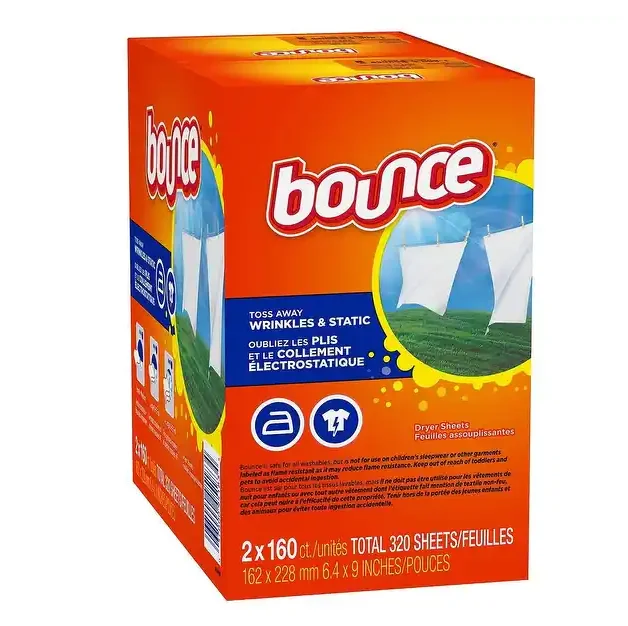 Cheapest Price Supplier Bulk Bounce Fabric Softener Dryer Sheet Outdoor Fresh 320 Count With Fast Delivery