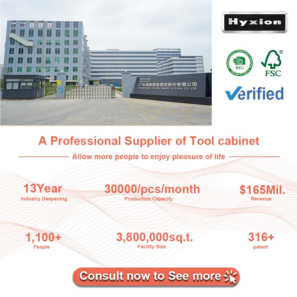 Hyxion 14 drawer tool cabinet tool chest box for car repair