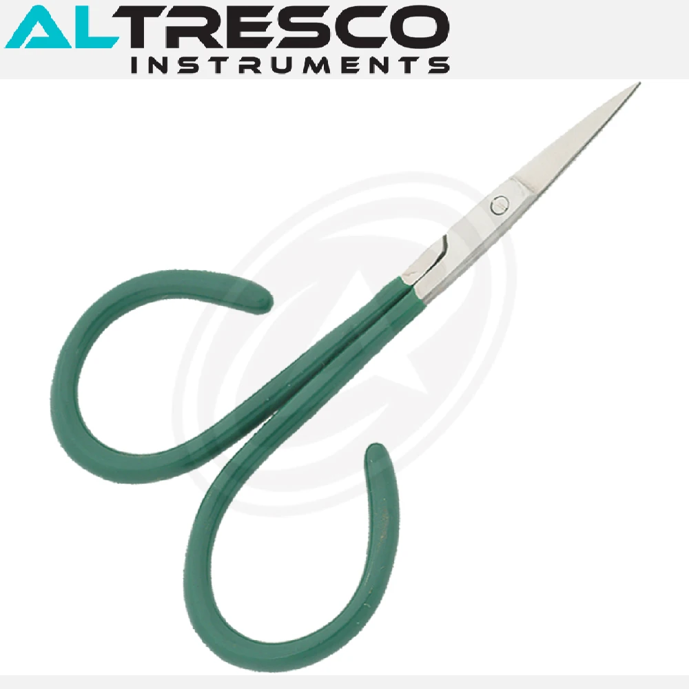 Adjustable Beauty Economy Scissors (Arrow Point) Stainless Steel Large Finger Rings TC Blades (Cushion Handle)