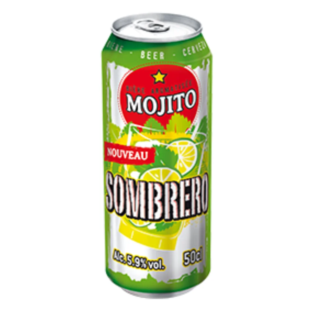 Standard Grade Premium Quality 5.9% Alcohol Content Sombrero Mojito French Beer in Can of 50CL from France Supplier