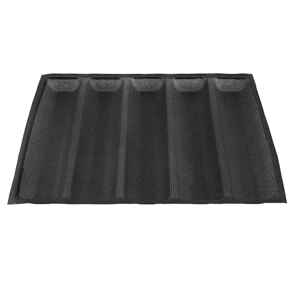 Perforated Silicone Baking Bread Mold Easy Release Loaf Pan with Holes French Baguette Bread Pan Food Mat