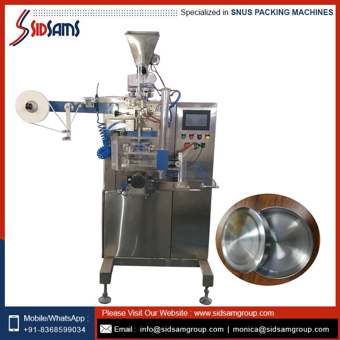 Best Quality Fully Automatic Snus  Filter Pouches Snus Packing Machine At Bulk Wholesale Price