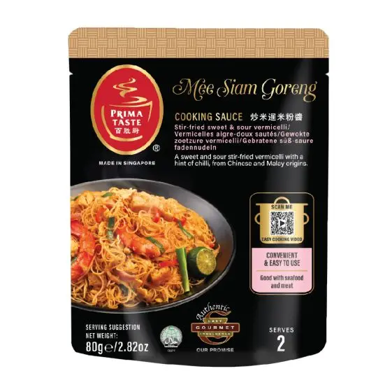 Приготовление соуса Prima вкус Халяль сертификат Mee Siam Goreng кулинарный соус жареная кисло вермишель для морепродуктов и мяса