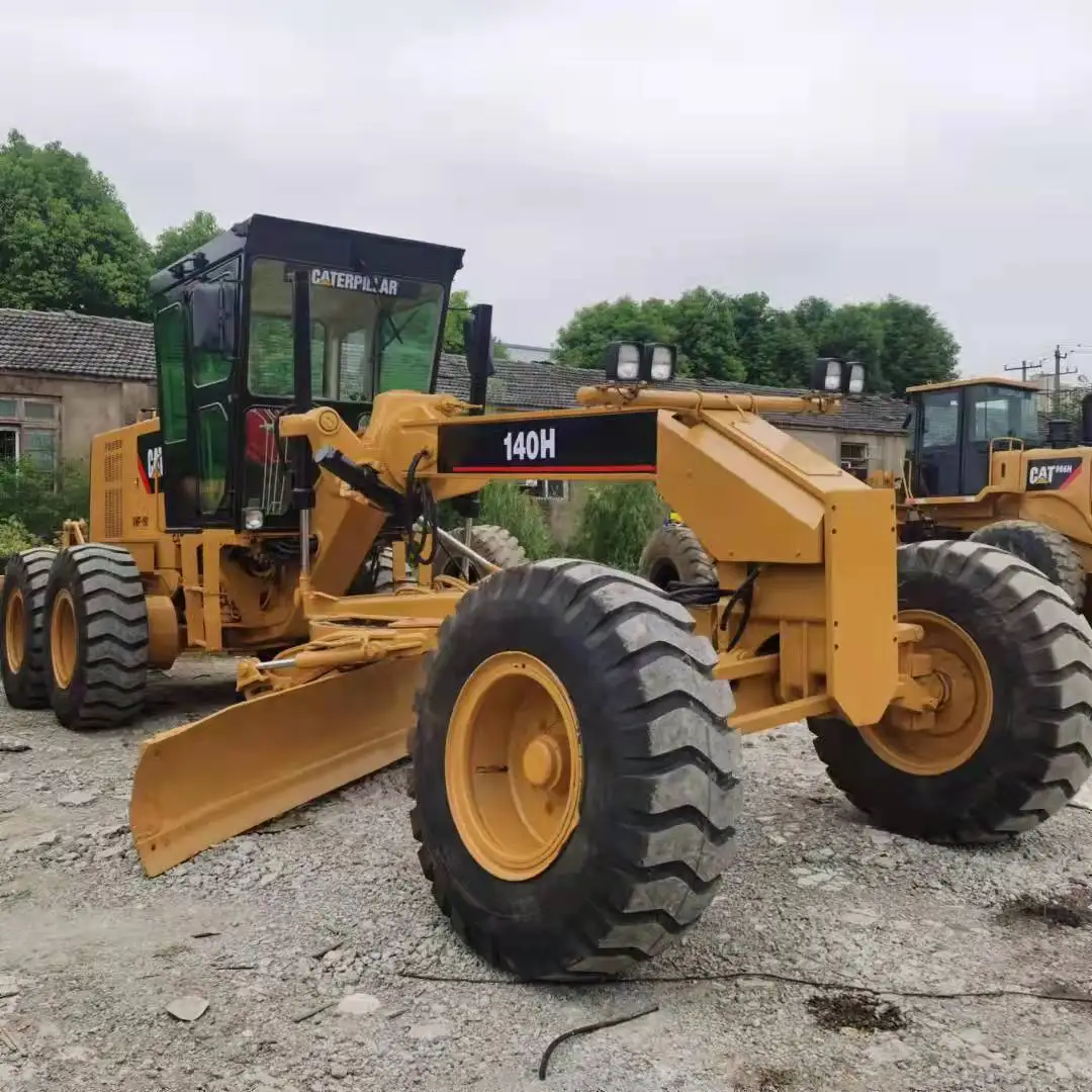 Original CAT140H motor grader used motor grader land leveller with good performance in good condition for sale in China