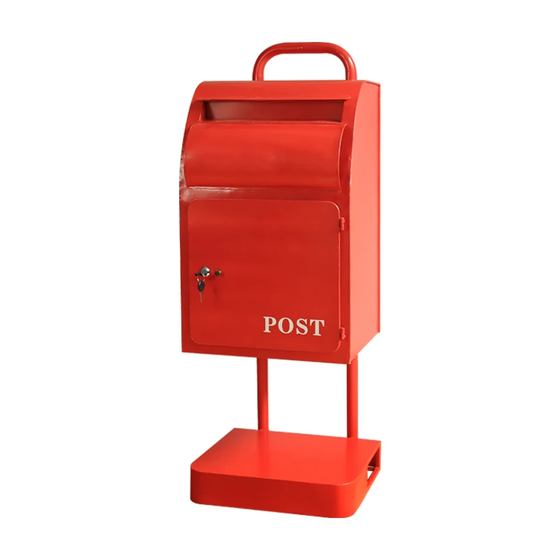 Compact Decorative Outdoor Mailbox Modern Wall Mounted Office Mailbox with Lockable Lid