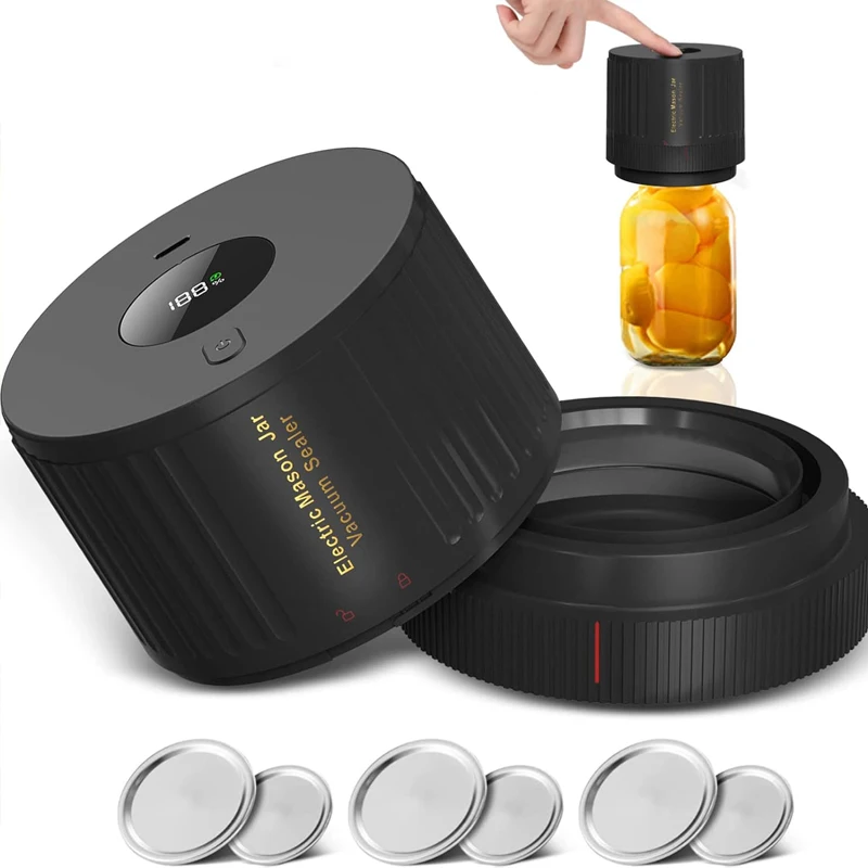 Smart Kitchen Gadgets Mini Food Storage Vacuum Sealer Mason Jar Vacuum Sealer Electric Vacuum Sealer Kit for Mason Jar