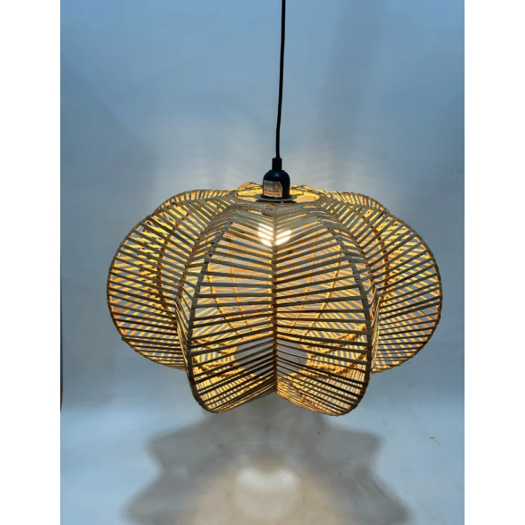 Top Choosing Handmade Wicker Natural Ceiling Lantern Natural Decorative Dining Room Decoration New Design Custom Packaging