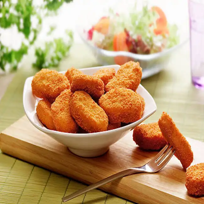 Best Wholesale Price Chicken Nuggets Wrapped Bread Flour Chicken Nuggets Indian Frozen Food For Best Custom Packing