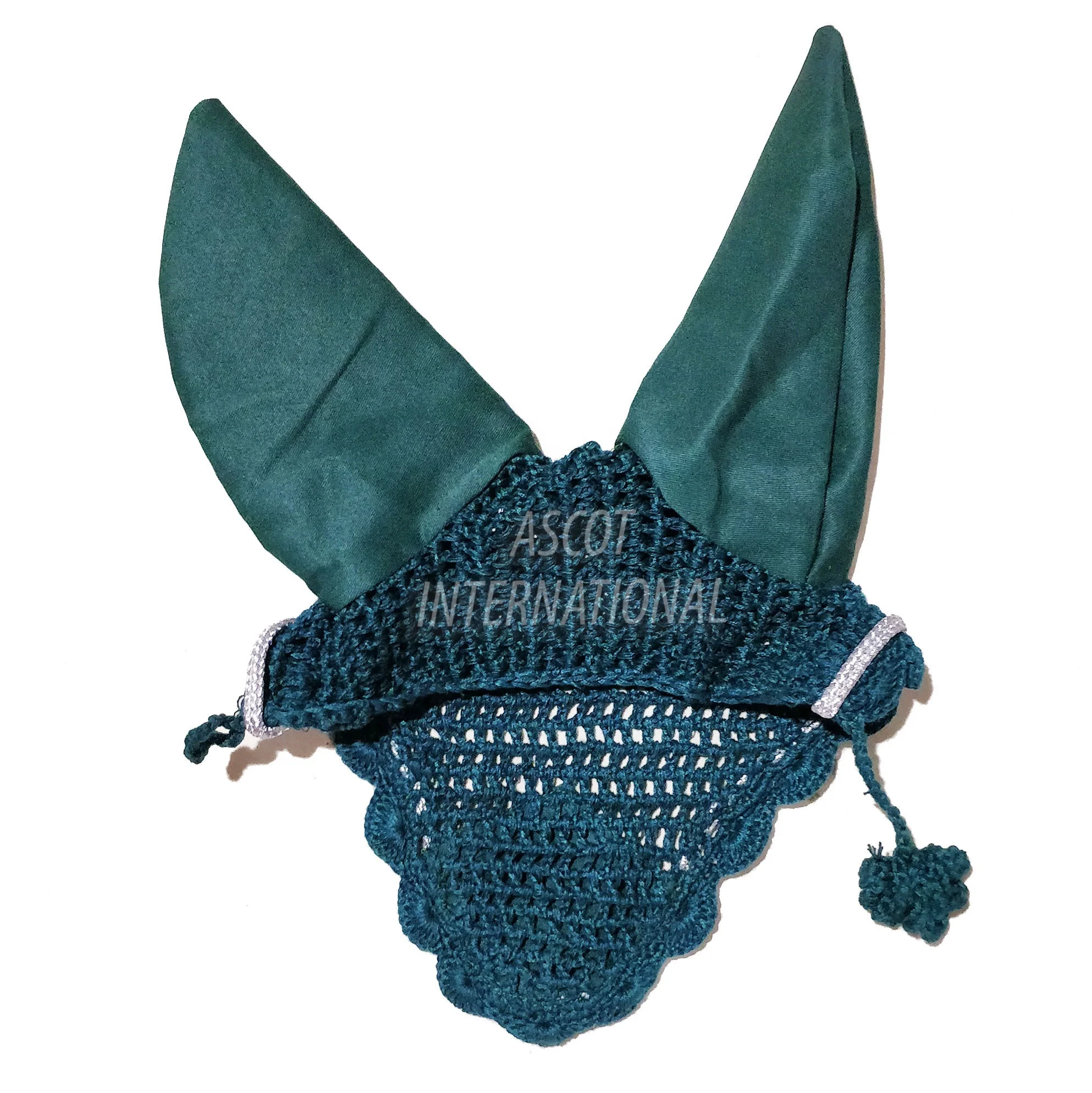 Cotton Horse fly mask Ear nets knits ear muffs hoods flying bonnet Horse riding Racing equipment accessories weight reduction