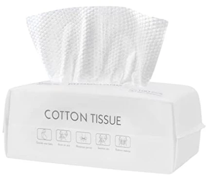 White 100% cotton facial towel disposable face towel for spa beauty