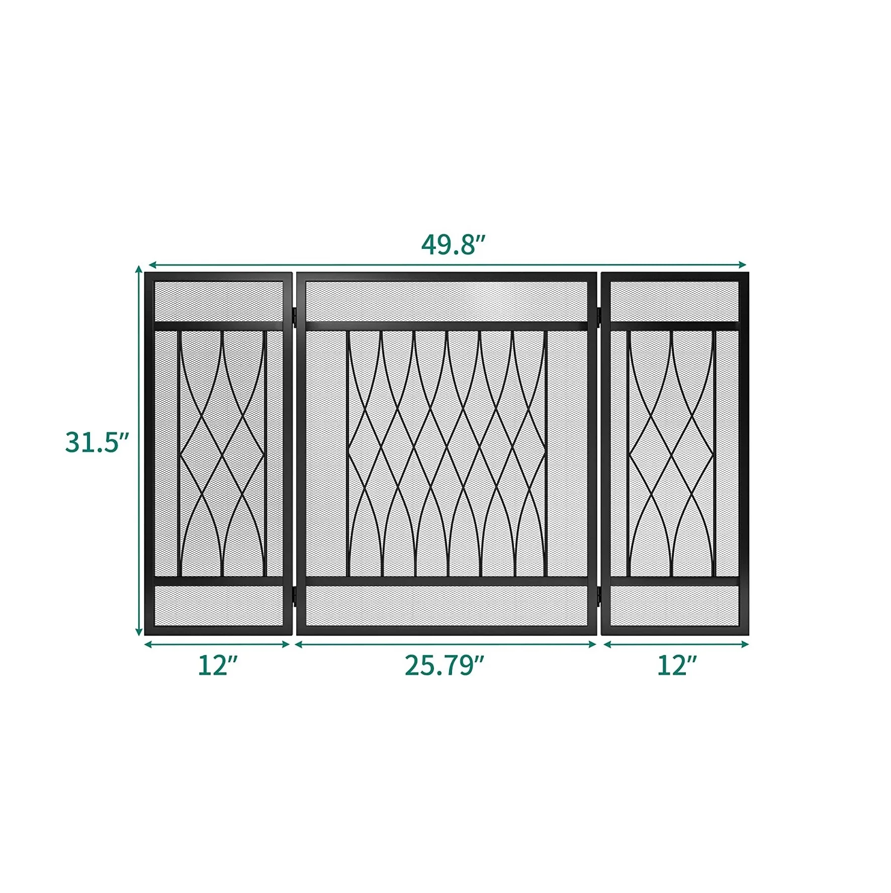 Unique Fire Guard Screens For Large Fireplace Spark Protector With Decorative Scroll And Handle Solid Wrought Iron Fire Screen