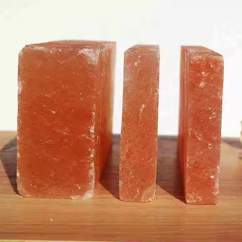 Himalayan Rock Salt Tiles Bricks Blocks & Slabs for Salt Room Caves & Spa also Cooking BBQ in Red Pink Orange Colors in Pakistan
