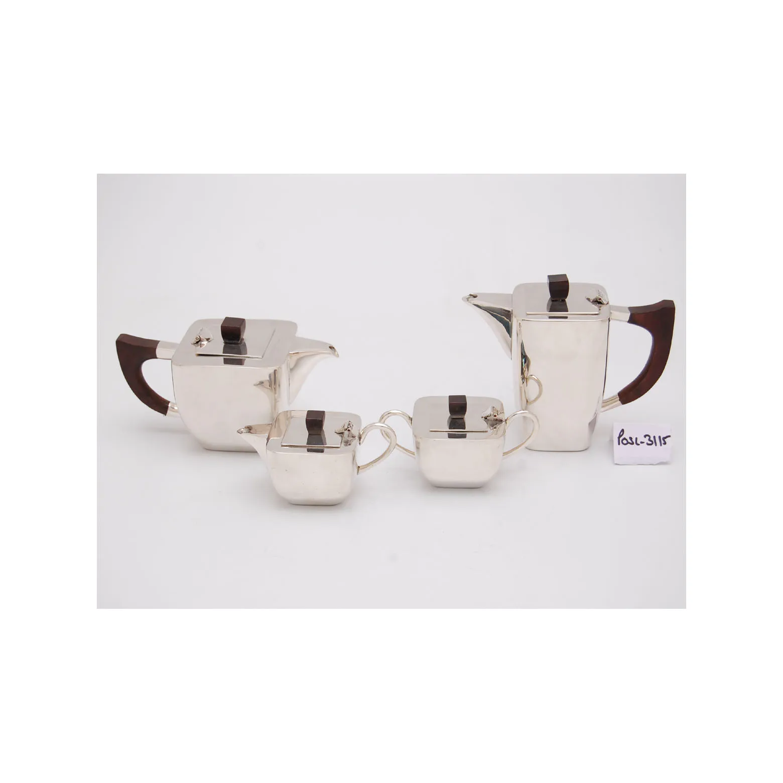 Cafe And Hotel Decorative Silver Tea Set Premium Exclusive Quality Fabulous Design Royal Tea Pot Set 4 Pieces