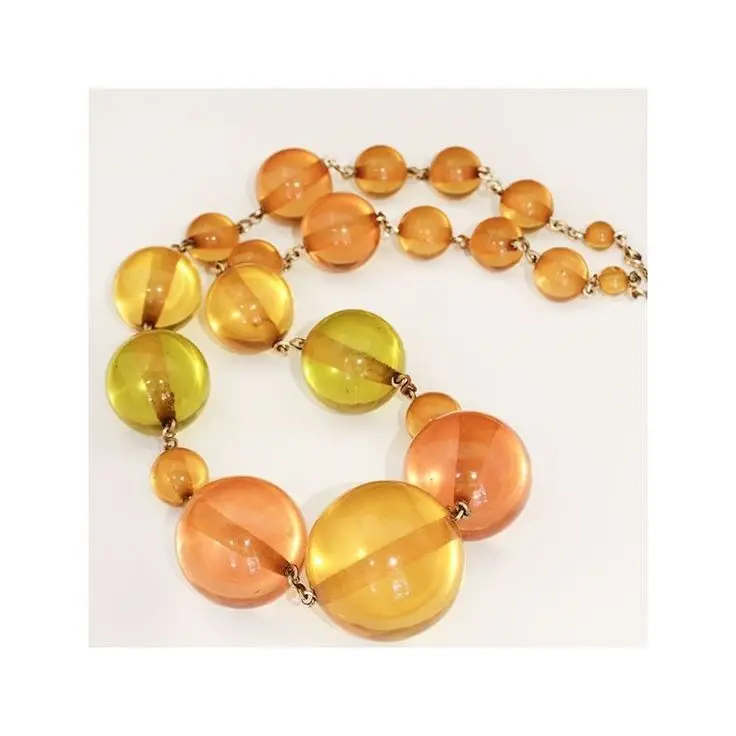 Newest Arrival Incredible Uses of Resin Fashion accessories DIY jewelry wholesale Colorful  beaded Customized Exquisite Necklace