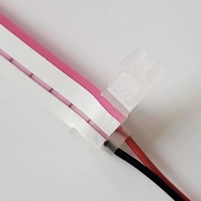 2 pin 12V led neon solderless connector for 6x12mm pure led silicone neon flex end of connector accessories